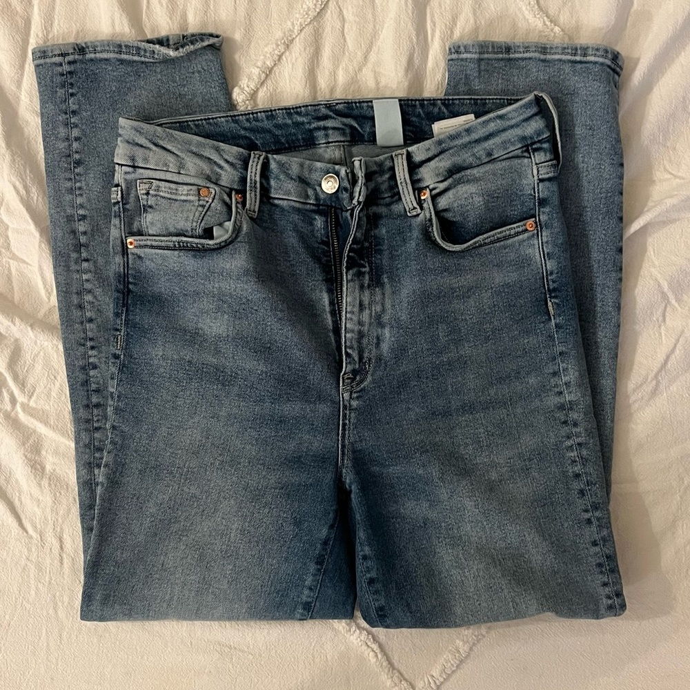 Slim high waist ankle jeans